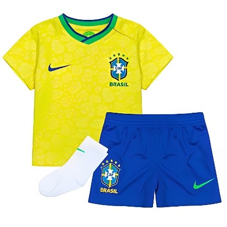 Brazil 2022-23 Home Football Kit with socks – Kids – SMAZZ
